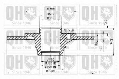QUINTON HAZELL bdc4402 -  Тормозной диск